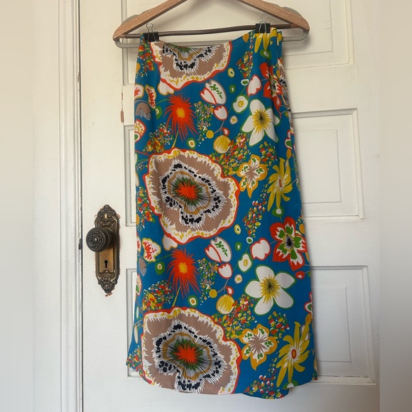 Simon Miller Dresses & Skirts - Simon Miller Floral Small Midi Skirt Maximalist Art Bright Whimsical Luxury